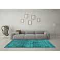 thumbnail image 3 of Ahgly Company Machine Washable Indoor Rectangle Persian Turquoise Blue Bohemian Area Rugs, 8' x 12', 3 of 4