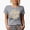 Heather Grey, variant on Smile Always with 90s Retro Flower with Smile Art Merch Gift, Heather Grey T-Shirt, Medium