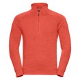 thumbnail image 1 of Russell - Sudadera con cremallera 1/4 en el cuello para hombre (Coral Jaspeado), 1 of 2