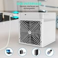 thumbnail image 3 of Personal Air Conditioner, Mini AC Portable Air Conditioner Rechargeable 2000mAh Evaporative Cooling Fan, 3 of 4
