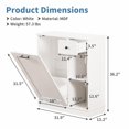 thumbnail image 7 of DEYGIA Tilt Out Trash Cabinet 10 Gallon, Trash Can Cabinet with 2 Storage Areas for Kitchen, Living Room, Bathroom, Freestanding Trash Cabinet with Hideaway Drawer, 7 of 7