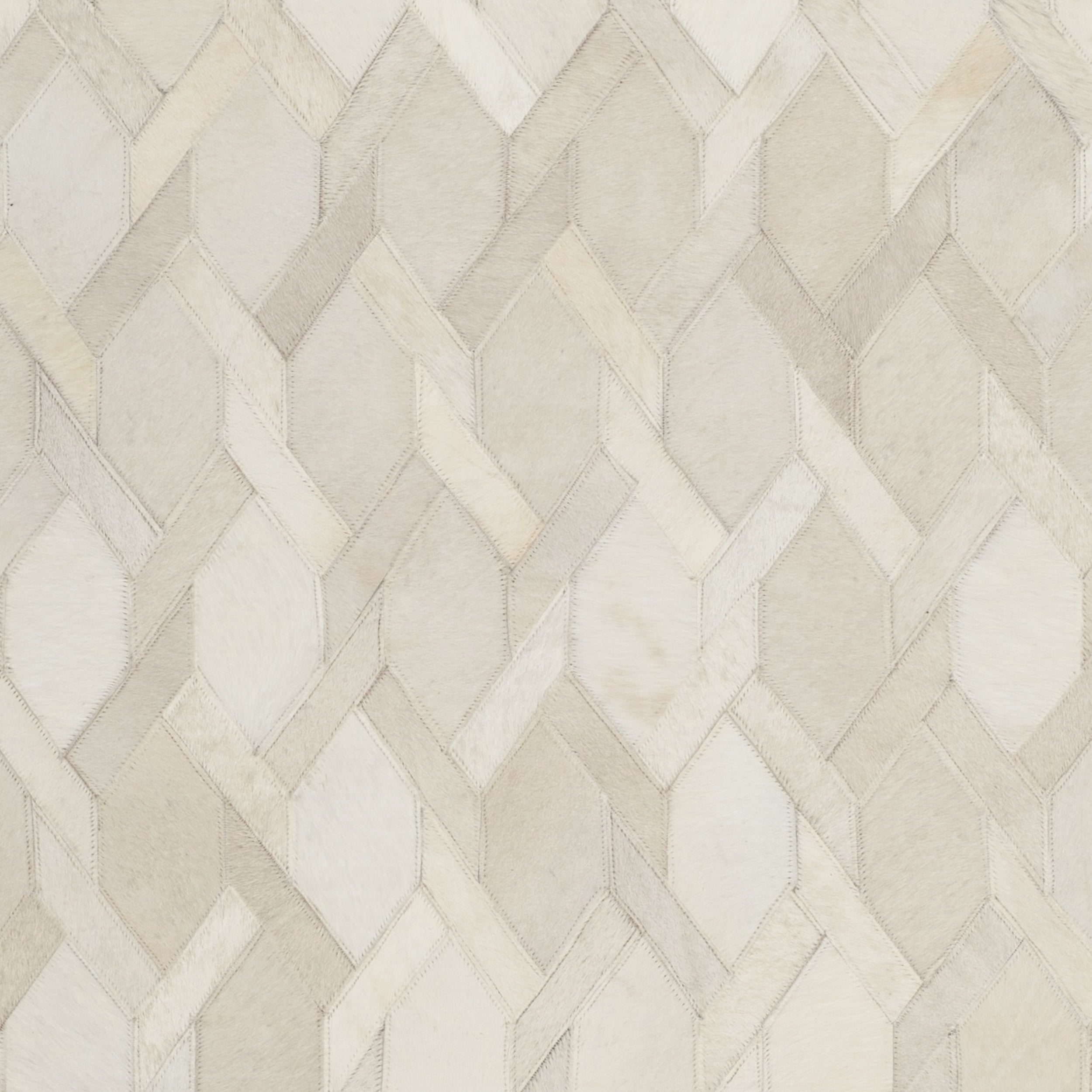 SAFAVIEH Studio Leather Pinwheel Geometric Area Rug, Ivory, 3' x 5'