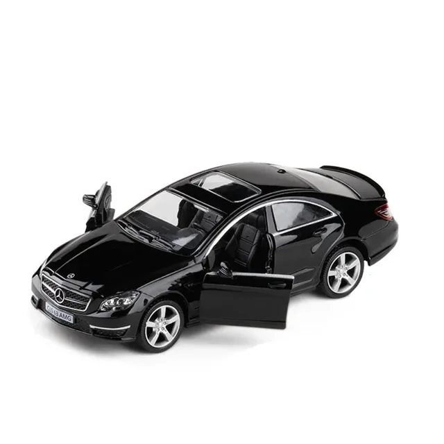 1:36 Mercedes Benz CLS63 AMG High Simulation Diecast Model Cars Luxury Alloy Vehicle Model Car Collection Toy For Kid Gift bright black withbox