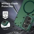 thumbnail image 6 of for Samsung Galaxy A54 Case [Compatible with MagSafe] Magnetic Cases Slim Translucent Matte Back Anti-Scratch Skin Feeling Shockproof Protective Phone Case for Samsung Galaxy A54 5G, Green, 6 of 18
