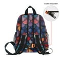 thumbnail image 5 of FORMRS School Backpack with Front Zippered Pocket 12" Student Travel Daypack, Purple Dragon Scales Pattern, 5 of 6