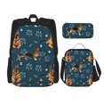 thumbnail image 1 of Disketp German Shepherd Dog Mochila Estampada de Gran Capacidad con Lonchera y Estuche, Set de 3 Piezas para Estudiantes, 1 of 7