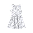 thumbnail image 3 of Iaqnaocc Dresses for Girls Size 7 A-Line Cute Floral Print Dress Birthday Casual Sleeveless Girls Clothes 2026 Summer Fashion Special Occasion Dress for Girls White 11-12 Years, 3 of 4