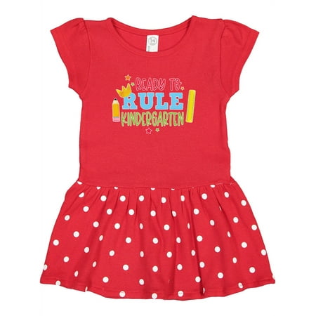 

Inktastic Ready to Rule Kindergarten Back to School Gift Toddler Girl Dress