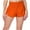 Orange, variant on Tumotour Yoga Shorts For Women Half Shorts Solid Color Casual Pants Elastic High Waist Thin Hot ts Running Workout Gym Shorts