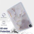 thumbnail image 6 of Compatible with iPad Pro 11 2022/2021/2020/2018 Back Case, Marble Pattern Back / Pattern Clear Back TPU Lightweight Ultra Slim Drop Protective Anti-Scratch Case Cover, Gray, 6 of 8