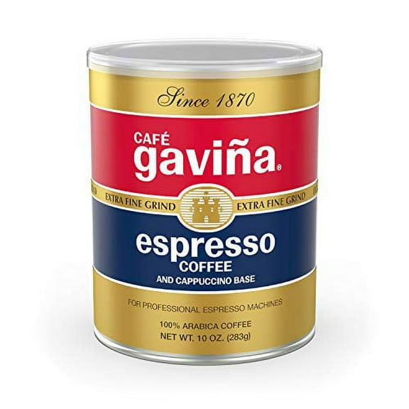 Cafe Gavina Espresso Roast Extra Fine Ground Coffee, 100% Arabica, 10-Ounce Can