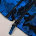 thumbnail image 5 of MADHERO Boys Girls Rain Jacket Lightweight Long Sleeve Windbreaker Blue print 12, 5 of 6