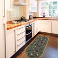 thumbnail image 1 of Ottomanson Ottohome Collection Non-Slip Rubberback Floral Leaves Design Indoor Rug, 1 of 5