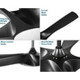thumbnail image 3 of Vernal Collection 60" Five-Blade Matte Black LED Wifi Transitional Indoor/Outdoor Smart DC Ceiling Fan, 3 of 8