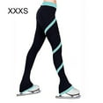thumbnail image 4 of Wosthever pantalones de patinaje sobre hielo práctica pantalones de patinaje de alta elasticidad amigables con la piel polainas de entrenamiento Uniforme atlético Azul claro/XXXS, 4 of 5