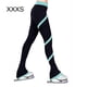 thumbnail image 2 of Naiovety Pantalones de patinaje sobre hielo de lana, mallas personalizadas, pantalones de patinaje, mallas de entrenamiento de equipo Uniforme atlético Azul claro/XXXS, 2 of 5