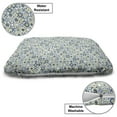 thumbnail image 3 of Ethnic Pet Bed, Traditional Moroccan Mosaic Portuguese European Medieval Pattern, Chew Resistant Pad for Dogs and Cats Cushion with Removable Cover, 24" x 39", Blue Yellow White, by Ambesonne, 3 of 4