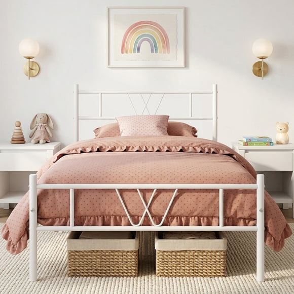 Cama Individual Blanca - 197x99cm Homemake Furniture