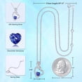thumbnail image 2 of TINGN Aunt Niece Gifts 925 Sterling Silver Rose Flower Heart Necklace Birthstone Mothers Day Valentines Day Birthday Gifts for Aunt, 2 of 5