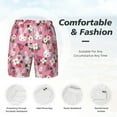 thumbnail image 5 of Lsque Mens Swim Trunks Rose Rabbit Pattern - Bathing Suit Compression Liner - Beach Swim Shorts Swimwear - (S-3XL) - Stretch Quick Dry -Small, 5 of 9