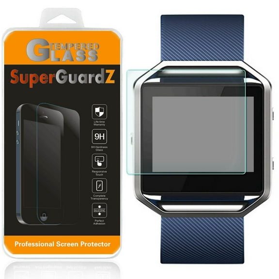 [2-Pack] For Fitbit Blaze - SuperGuardZ Tempered Glass Screen Protector, Anti-Scratch, 9H Hardness, Anti-Bubble, Anti-Shock