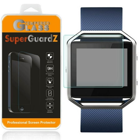 For Fitbit Blaze - SuperGuardZ Tempered Glass Screen Protector, 9H, Anti-Scratch, Anti-Bubble, Anti-Fingerprint