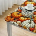 thumbnail image 4 of nygtbtfer  Fall Tablecloth Rectangle Autumn Leaves Pumpkin Tablecloth Farmhouse Washable Harvest Table Cover for Thanksgiving Picnic Home Kitchen Dining Table Decor, 4 of 7