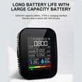 thumbnail image 2 of 5 In 1 Co2-messgeraet Digitaler Temperatur-luftfeuchtigkeits-tester Tvoc Hcho-detektor Luftqualitaetsmonitor Kohlendioxid-detektor Mit Akku - Wei?, 2 of 2