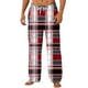 thumbnail image 2 of Pantalones de pijama largos para hombre, pantalones para dormir en casa, pantalones casuales con bolsillo y cintura elástica y estampado de tubo recto para hombre., 2 of 4
