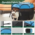thumbnail image 3 of Tienda de campaña Pet Playpen Love's cabin para cachorros, tamaño mediano, color azul, 3 of 7