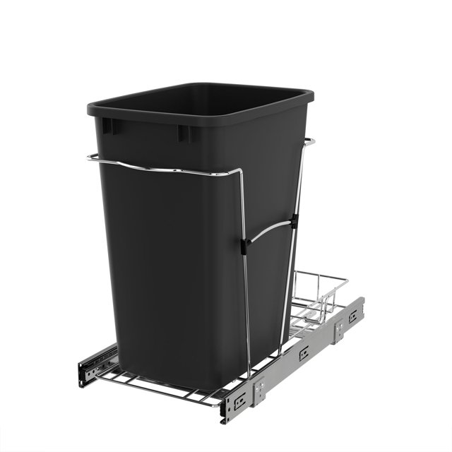 Cubo de Basura Extraíble Rev-A-Shelf RV-12KD-18C S 33L Negro