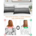 thumbnail image 3 of Black White Ombre Pillow Cases King Size Set of 2, Smooth Satin Pillowcase for Hair and Skin, Vintage Minimalism Abstract Stripes Decorative Cooling Bed Pillow Covers with Zipper, 20x36 Inches, 3 of 5