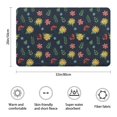 thumbnail image 3 of Pioneer Flower Floral Print Pattern Bathroom Rugs Mat, Non Slip Microfiber Bathroom Rug with Rubber Backing, Soft Mats for Bathroom Floor Tub Shower, 20"x32", 3 of 5