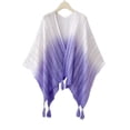 thumbnail image 4 of Hzzsbu Women's Gradient Color Cloak Cape Knit Shawl Vintage Ethnic Style Poncho, 4 of 7