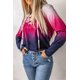 thumbnail image 2 of ABPHQTO Sudadera con capucha y manga larga con cordones y degradado rosa para mujer, 2 of 5