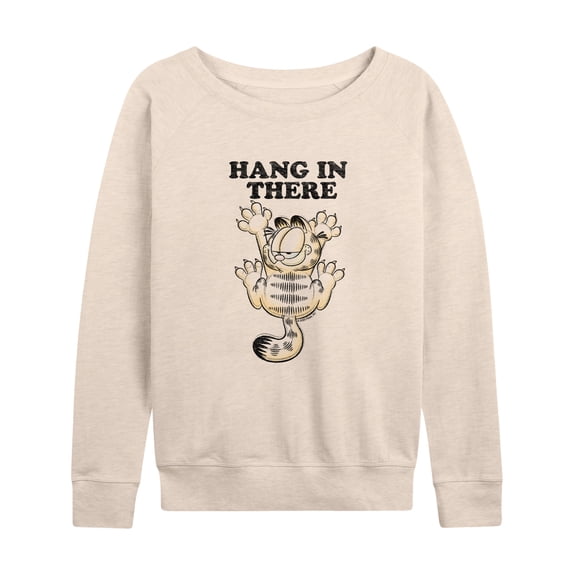 Garfield - Hang In There - Women's Lightweight French Terry Long Sleeve Shirt