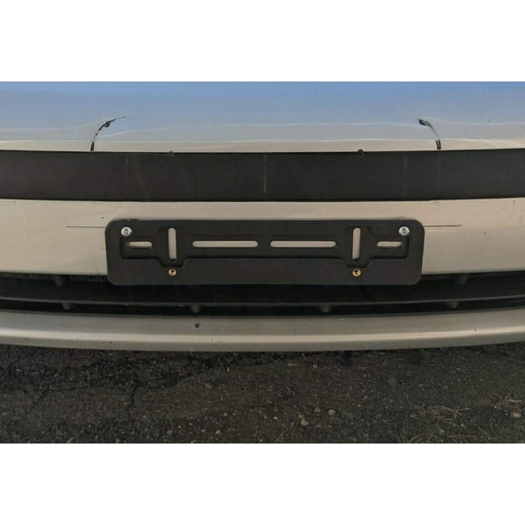 2 Front License Plate Tag Holder Mounting Mount Adapter Bumper Kit Brackets for Volkswagen (All Models) Quantity Discount (9.45$ to 5.60$) (Each with 6 Screws + 2 Built in Nuts) (2)