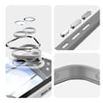 thumbnail image 4 of Compatible with iPhone 16 Case, [Military Grade Drop Tested][Camera Lens Protection][Built in Kickstand] Translucent Tempered Glass Slim Back Soft Edge Magnetic Cover,Gray, 4 of 8