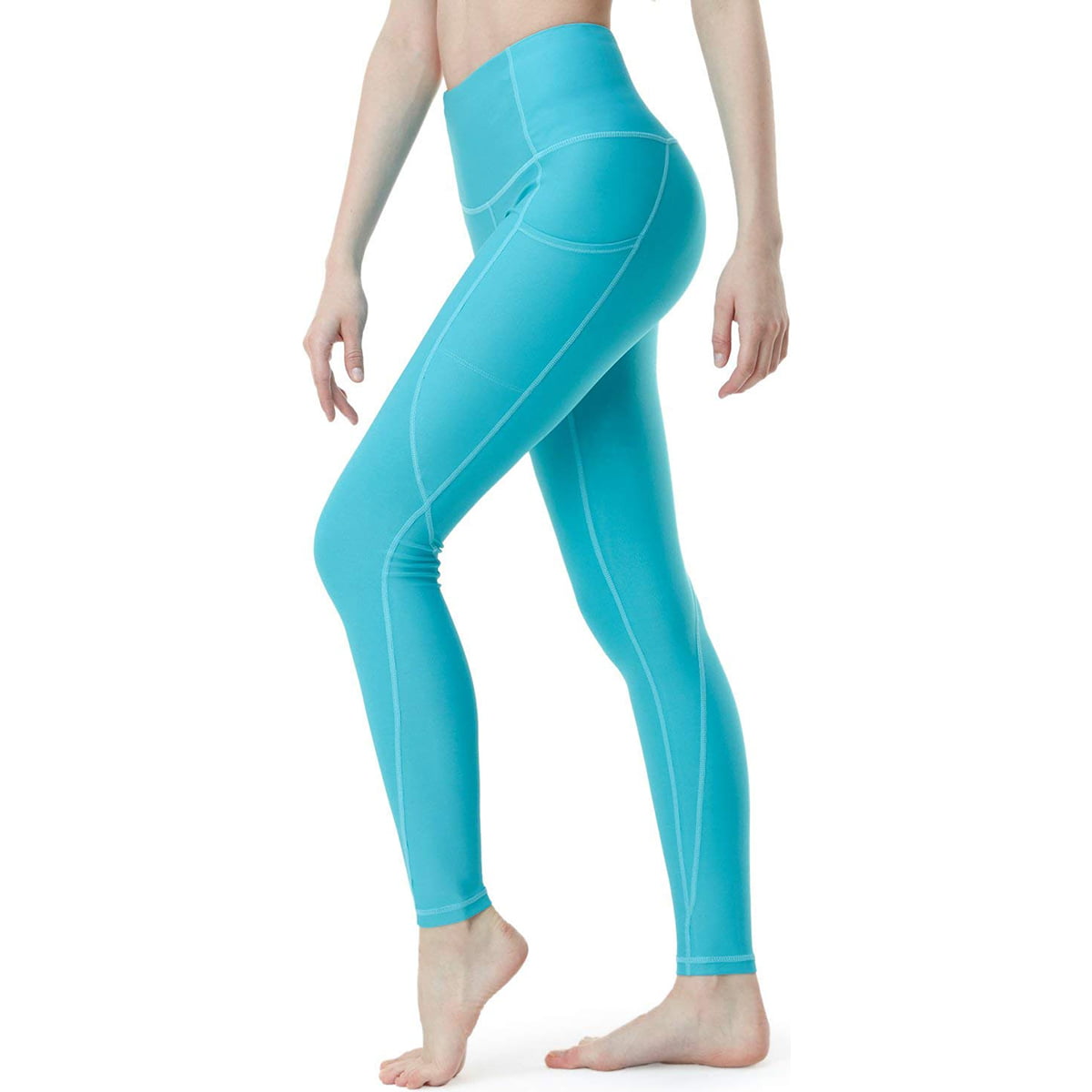 TSLA Capri Leggings High-Waisted Yoga Pants Workout Clothes Women Tummy Control 
