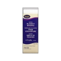Wrights Polyester White Blanket Binding, 4.75 Yd.
