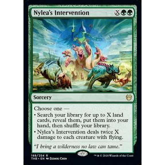MtG Theros Beyond Death Rare Nylea's Intervention #188