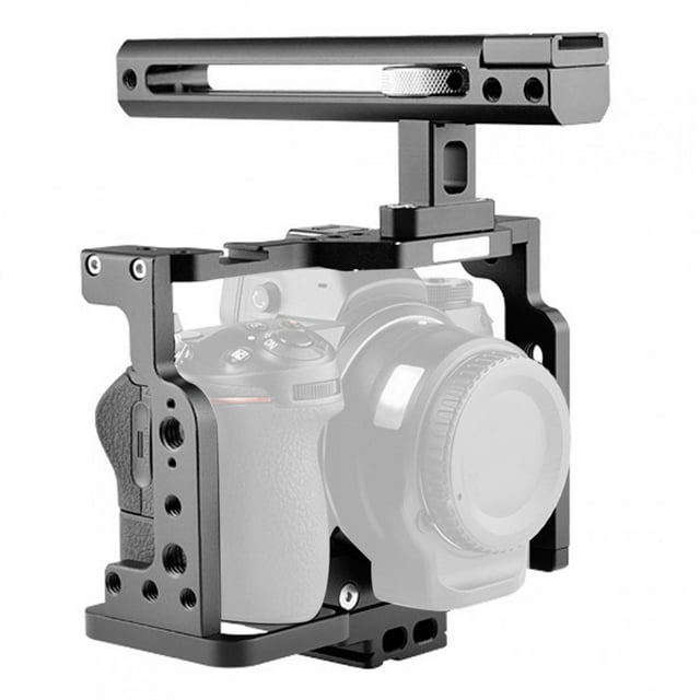 Peahefy Camera Cage For Z6/Z7 Metal Cage With Handle Grip Hot Shoe Extension Port