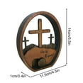thumbnail image 4 of XGFHYJEH Easter Decoration, Easter Decorations for the Home, Easter Decor, Easter Decoration Wooden Easter Resurrection Scene Tomb Tray Set Easter Decor For Religious Home Office Tabletop, 4 of 7