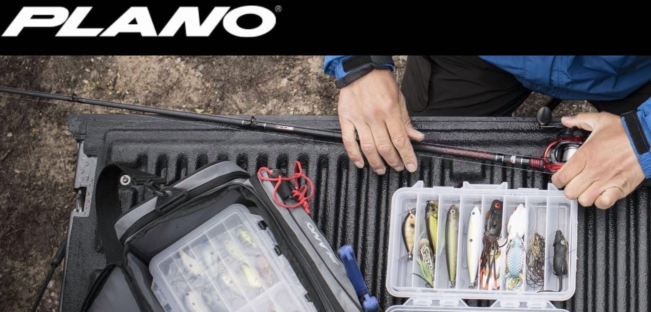 Plano Fishing Guide Series Five Utility Pro System Tackle Box, Graphite / Sandstone