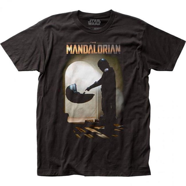 Star Wars 810635-large le Mandalorien Mando Rencontre l'Enfant T-Shirt - Grand