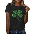 thumbnail image 2 of Women's St Patrick's Day T-Shirt Irish Shamrock Paddy's Day Graphic Tees Tops, 2 of 8