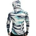 thumbnail image 4 of GrmtClth Sun Shirts for Men with Hood Long Sleeve Sun Protection Shirt Fishing Hiking Swimming Running Camo Rash Guard Lightweight Moisture Wicking Shirts SPF UV Hoodie with Face Mask Dark Blue 4XL, 4 of 6