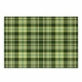 thumbnail image 1 of Olive Green Cutting Board, Quilt Pattern Traditional Scottish Design Checkered Geometrical, Decorative Tempered Glass Cutting and Serving Board, Small Size, Dark Green Yellow Brown, by Ambesonne, 1 of 1