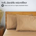 thumbnail image 3 of Luxclub Cooling 6 pc Microfiber Sheet Set, Mocha King- Soft, and Deep Pocketed Comfortable Bed Sheets, 3 of 6