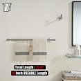 thumbnail image 3 of Double Towel Bar Matte Stainless Steel Bath Towel Rack for Bathroom Towel Holder Wall Mount Total Length TBLPB, 3 of 8